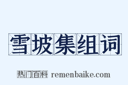 雪坡集组词是什么意思的图片